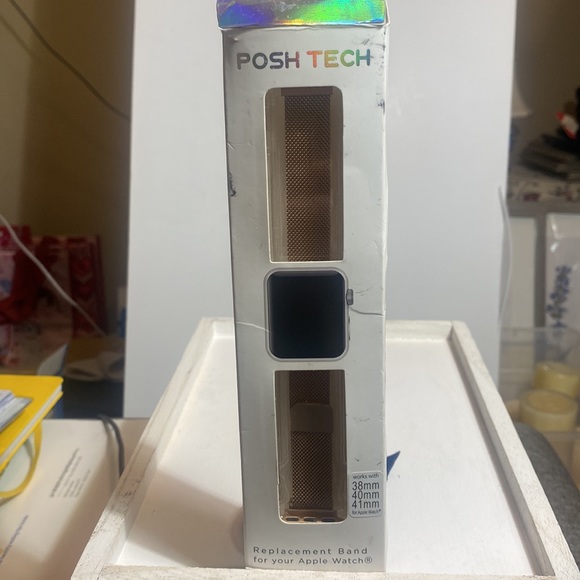 BRAND NEW! Posh Tech Replacement Band for Apple Watch, Rose Gold, 38mm 40mm 41mm - Picture 4 of 7